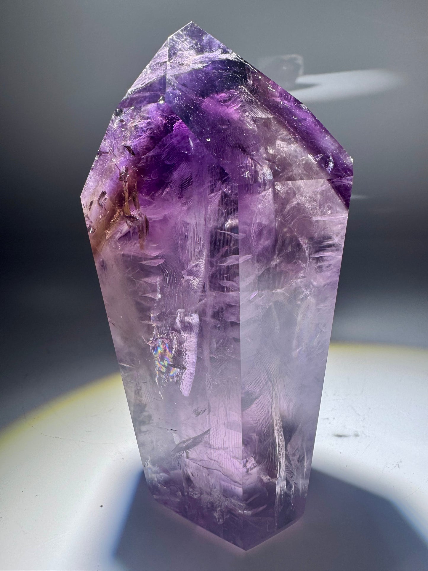 Phantom Amethyst mit Ametrin 10.6cm, 322g - Premium Qualität