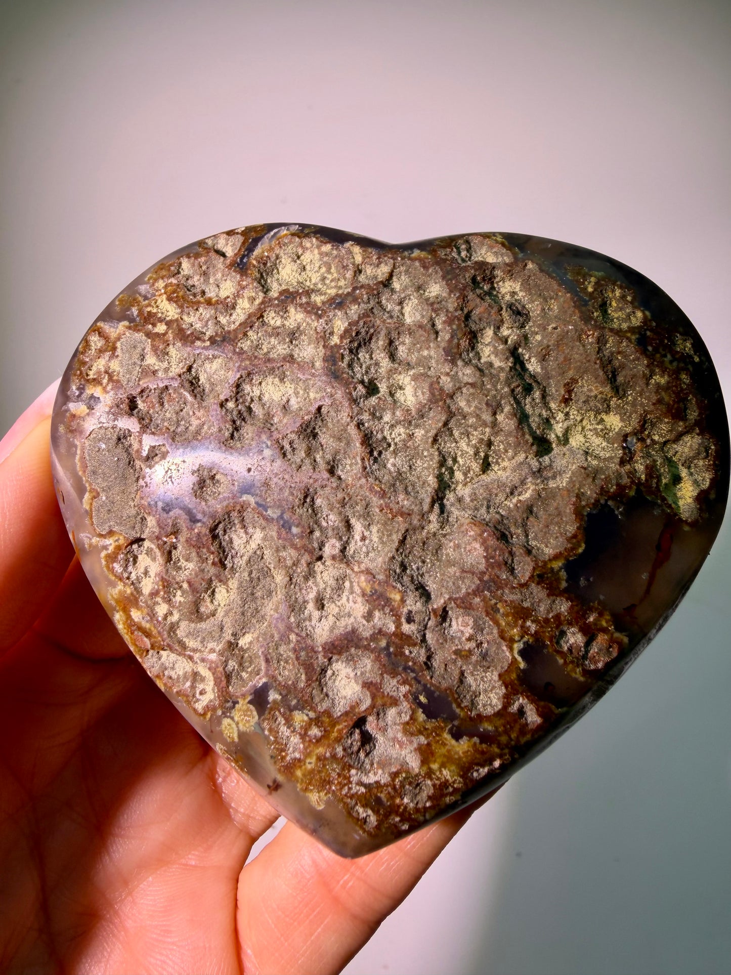 Premium Amethyst Herz 7,5 cm – 210 g | Edelstein aus Uruguay