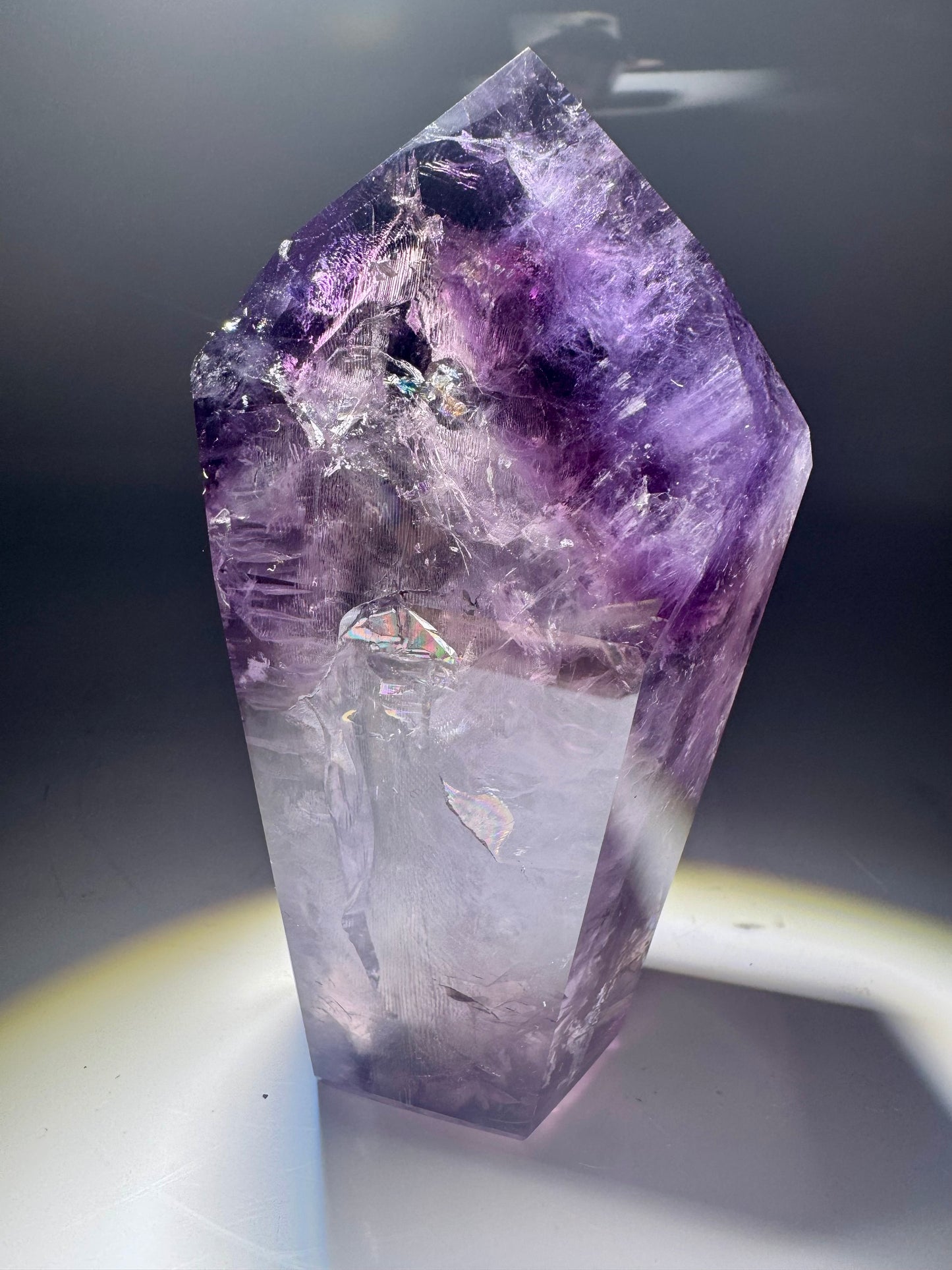 Phantom Amethyst mit Ametrin 10.6cm, 322g - Premium Qualität