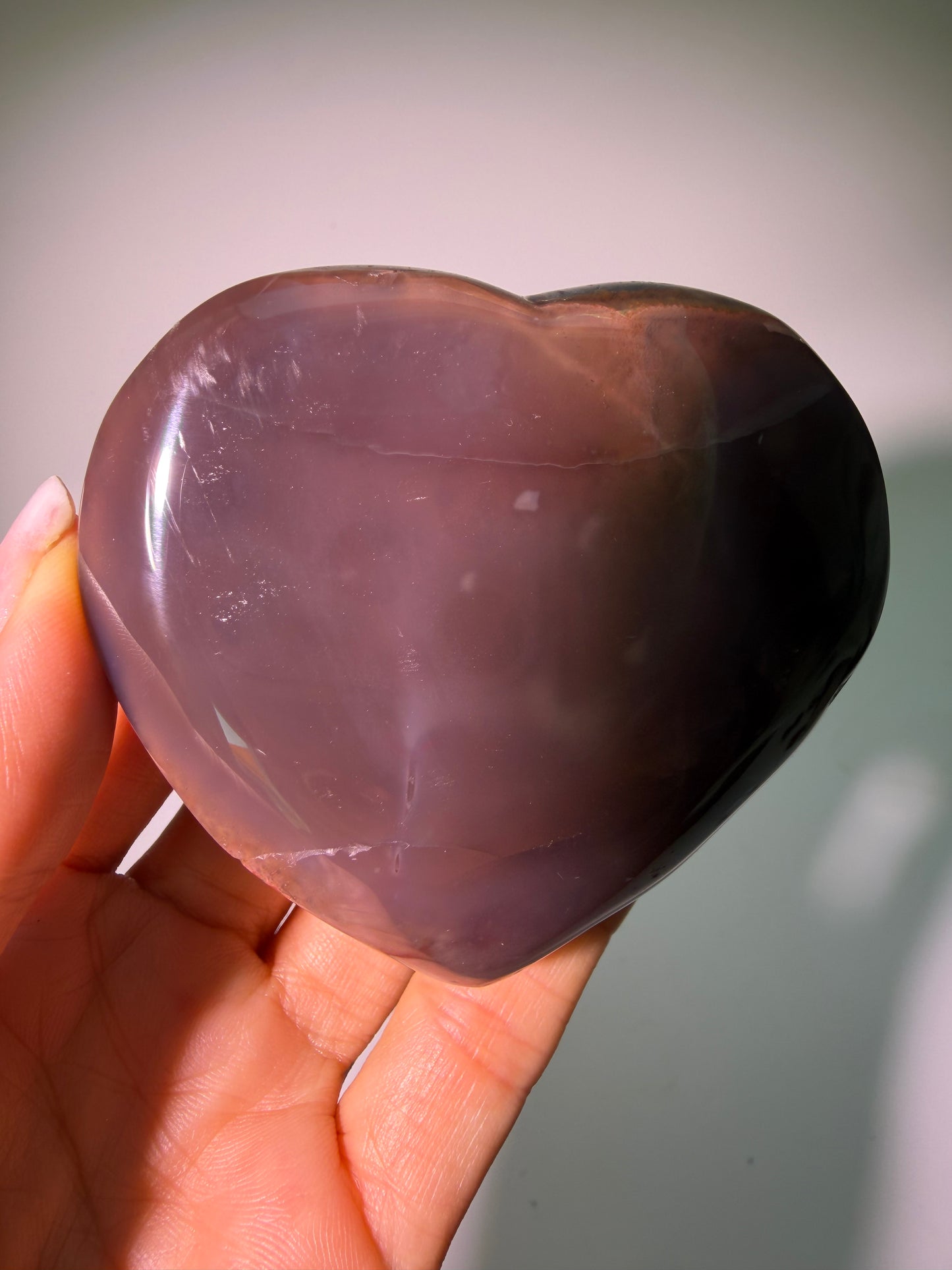 Premium Amethyst Herz 7,5 cm – 254 g | Heilstein aus Uruguay