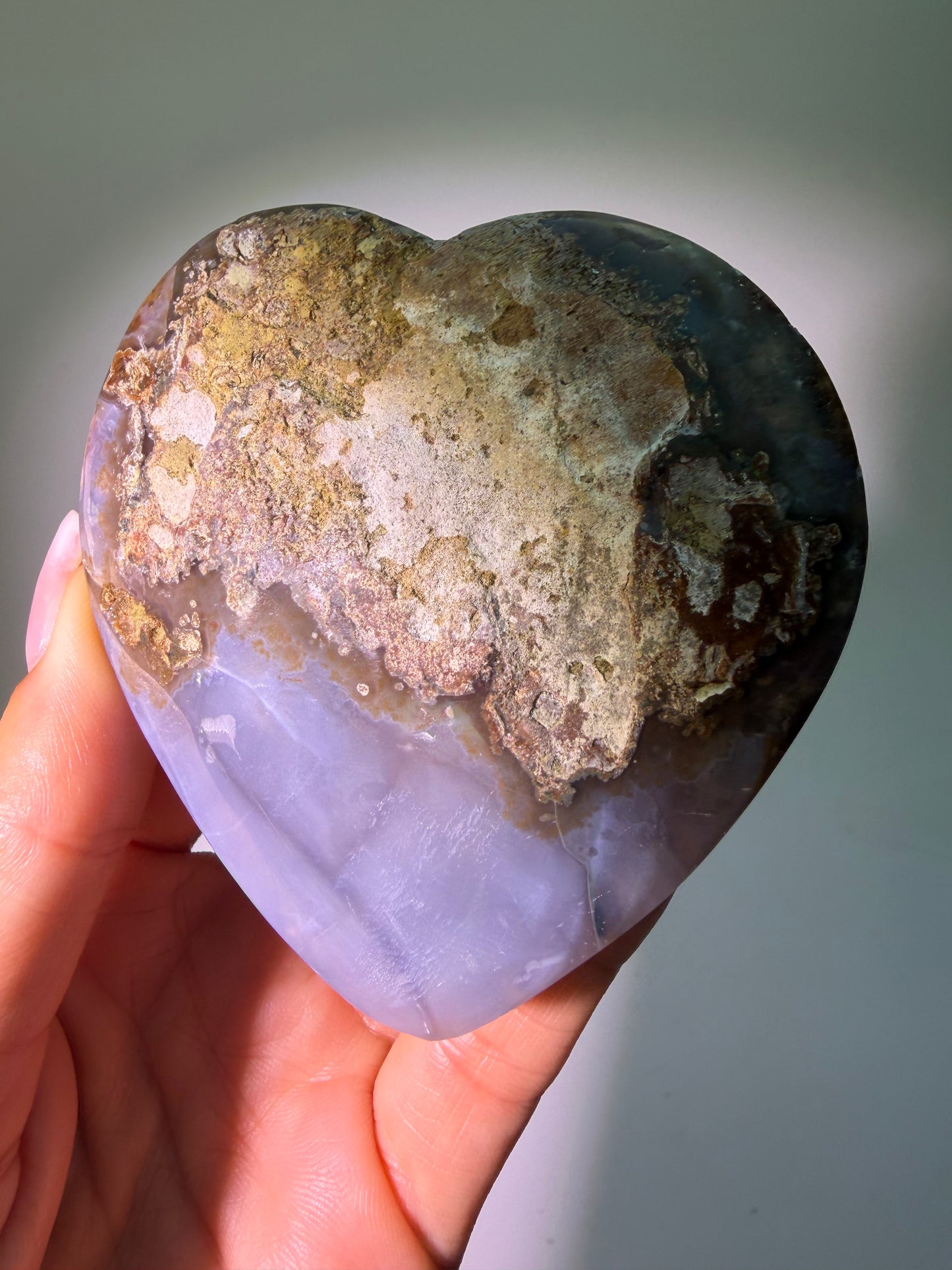 Exklusives Amethyst Herz 7.5 cm – 246 g | Heilsteinherz aus Uruguay