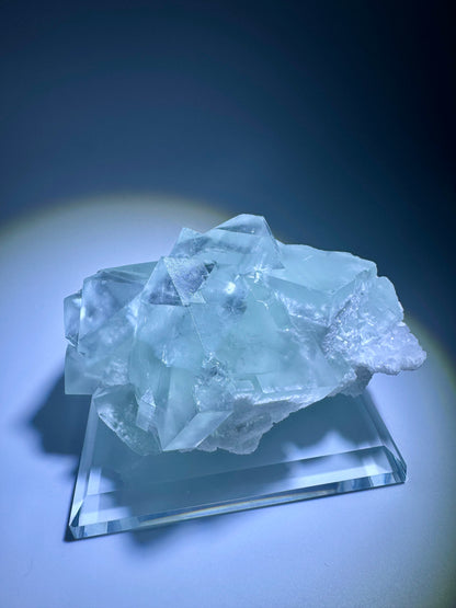 Wunderschöner 1 A Fluorit mit Regenbogen - 9.4, 343g