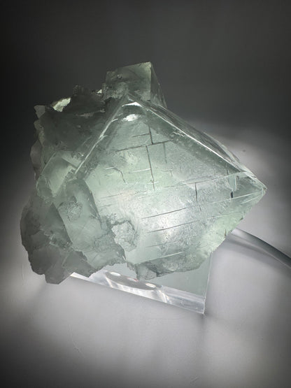 Exklusiver Phantom Glas-Fluorit – 7.5 cm, 274 g, glasklare Edelsteinqualität