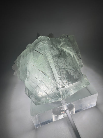 Exklusiver Phantom Glas-Fluorit – 7.5 cm, 274 g, glasklare Edelsteinqualität