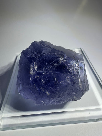 Phantom Glas-Fluorit mit klarer Struktur – 5.4 cm, 140 g, hochwertiger Edelstein