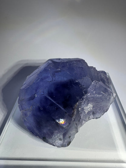 Phantom Glas-Fluorit mit klarer Struktur – 5.4 cm, 140 g, hochwertiger Edelstein