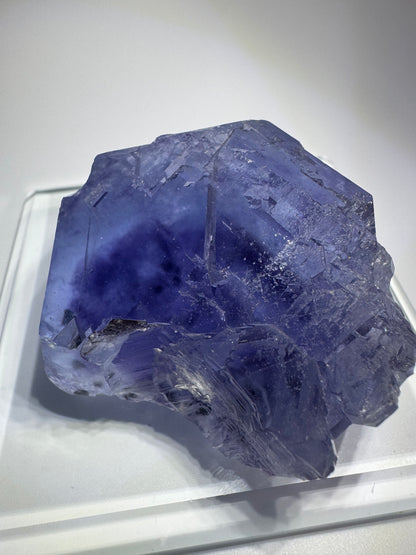 Phantom Glas-Fluorit mit klarer Struktur – 5.4 cm, 140 g, hochwertiger Edelstein
