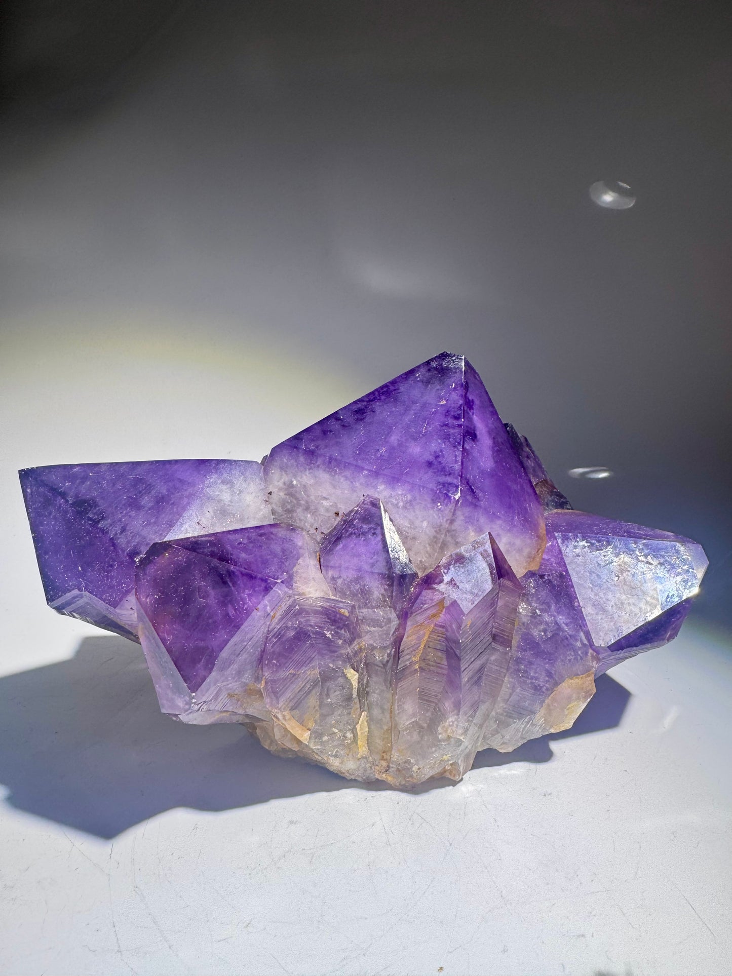 Kongo-Amethyst mit riesigen Spitzen – 21 cm pure Naturkraft 💜 Premium Qualität