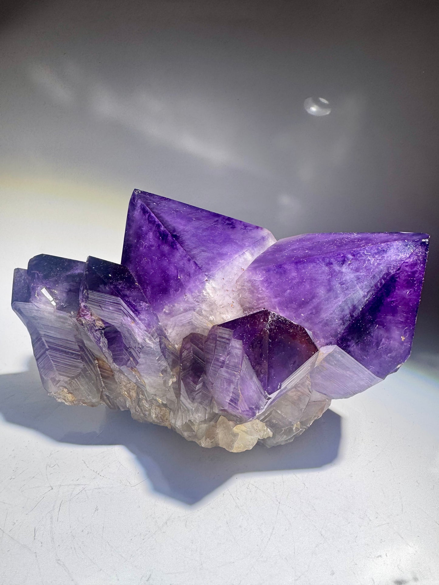 Kongo-Amethyst mit riesigen Spitzen – 21 cm pure Naturkraft 💜 Premium Qualität