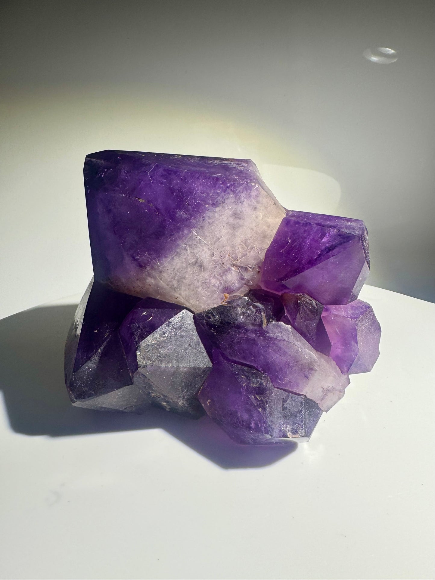 Exklusiver Kongo-Amethyst 12 cm – 1.24 kg mit riesigen Spitzen 💜