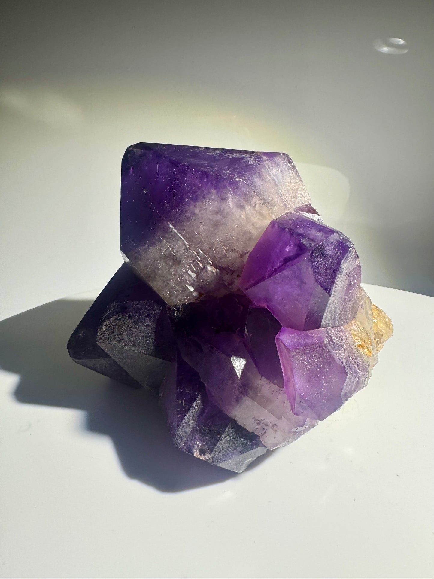 Exklusiver Kongo-Amethyst 12 cm – 1.24 kg mit riesigen Spitzen 💜