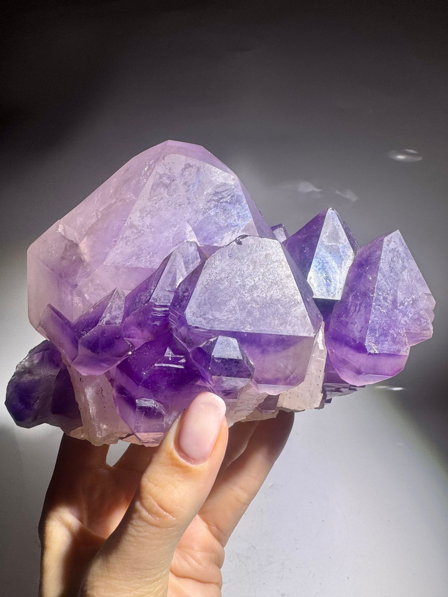 Exklusiver Kongo-Amethyst 17 cm – Kraftvolle Spitzen in Premium Qualität 💜