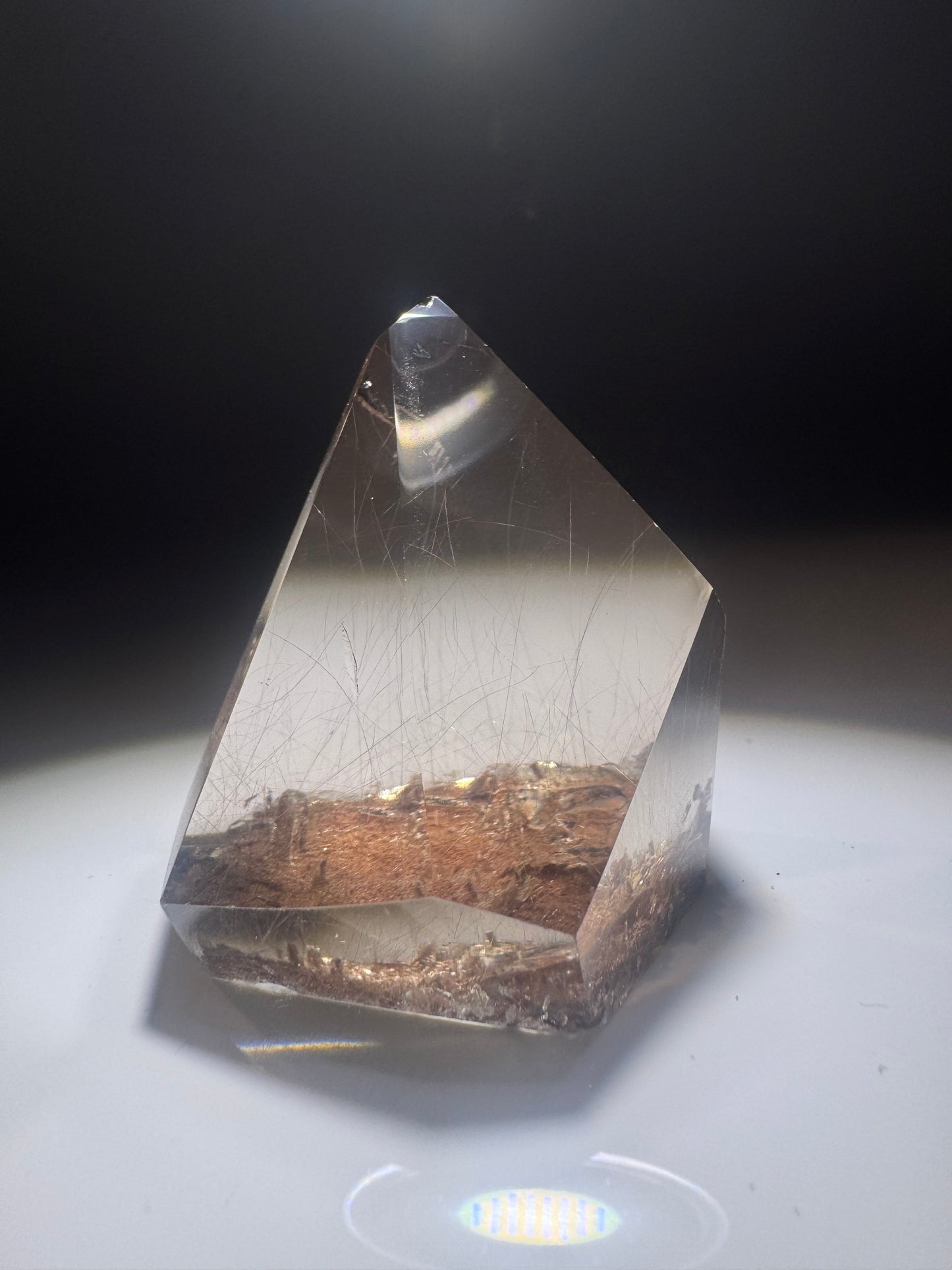 Golden Rutile Rauchquarz 5x4 cm – Naturkristall Rarität