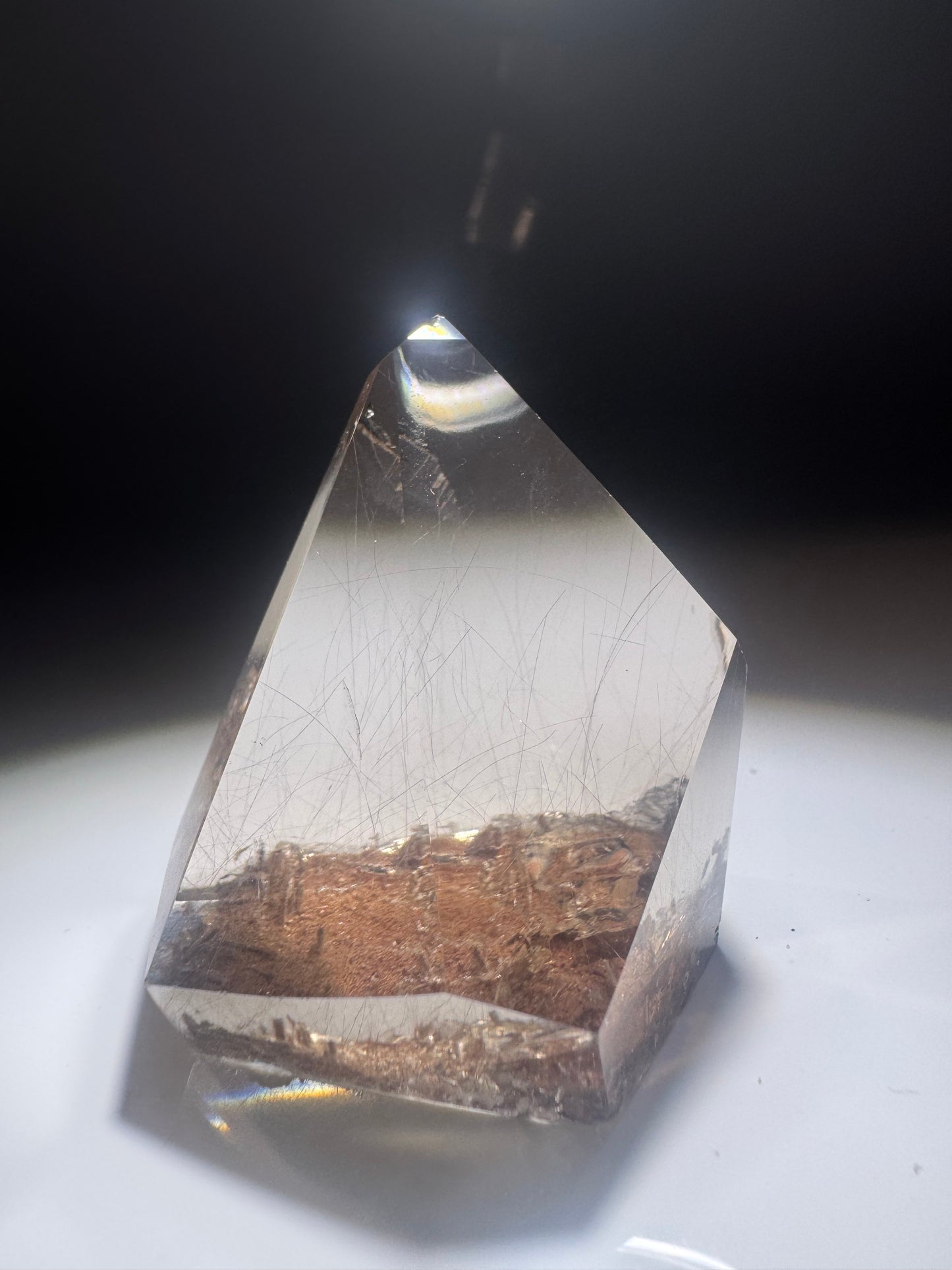 Golden Rutile Rauchquarz 5x4 cm – Naturkristall Rarität