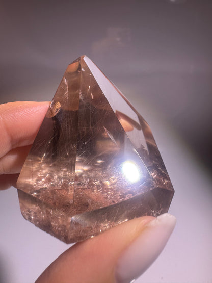 Golden Rutile Rauchquarz 5x4 cm – Naturkristall Rarität