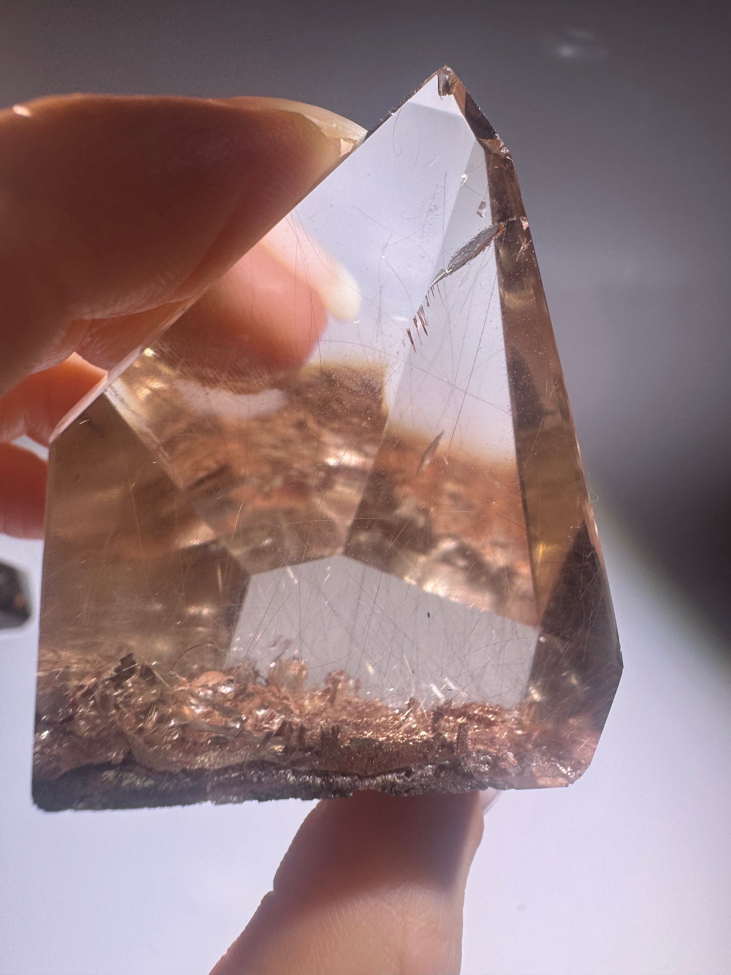 Golden Rutile Rauchquarz 5x4 cm – Naturkristall Rarität