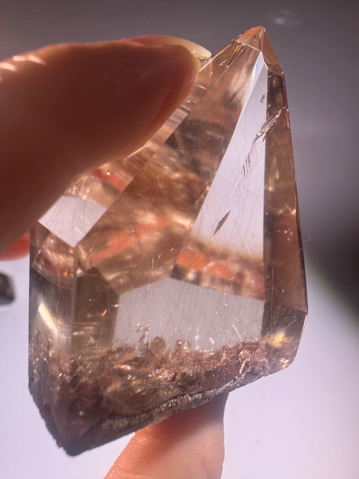 Golden Rutile Rauchquarz 5x4 cm – Naturkristall Rarität