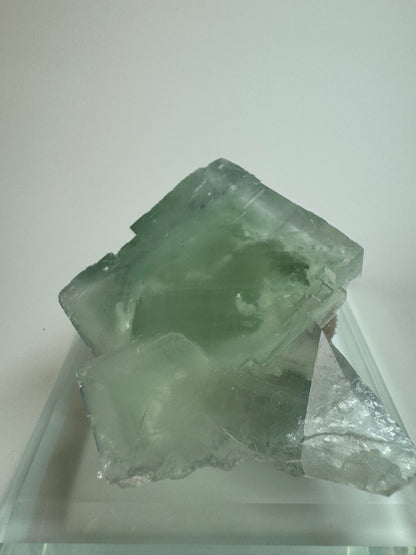 Exklusiver Glas Fluorit mit Phantom - 7.2cm, 212g