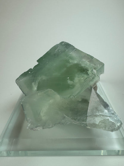Exklusiver Glas Fluorit mit Phantom - 7.2cm, 212g