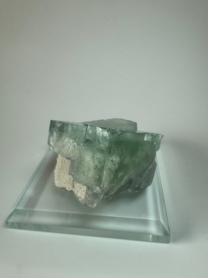 Exklusiver Glas Fluorit mit Phantom - 7.2cm, 212g