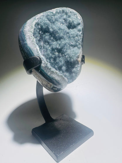 Seltener grüner Rainbow Amethyst aus Uruguay