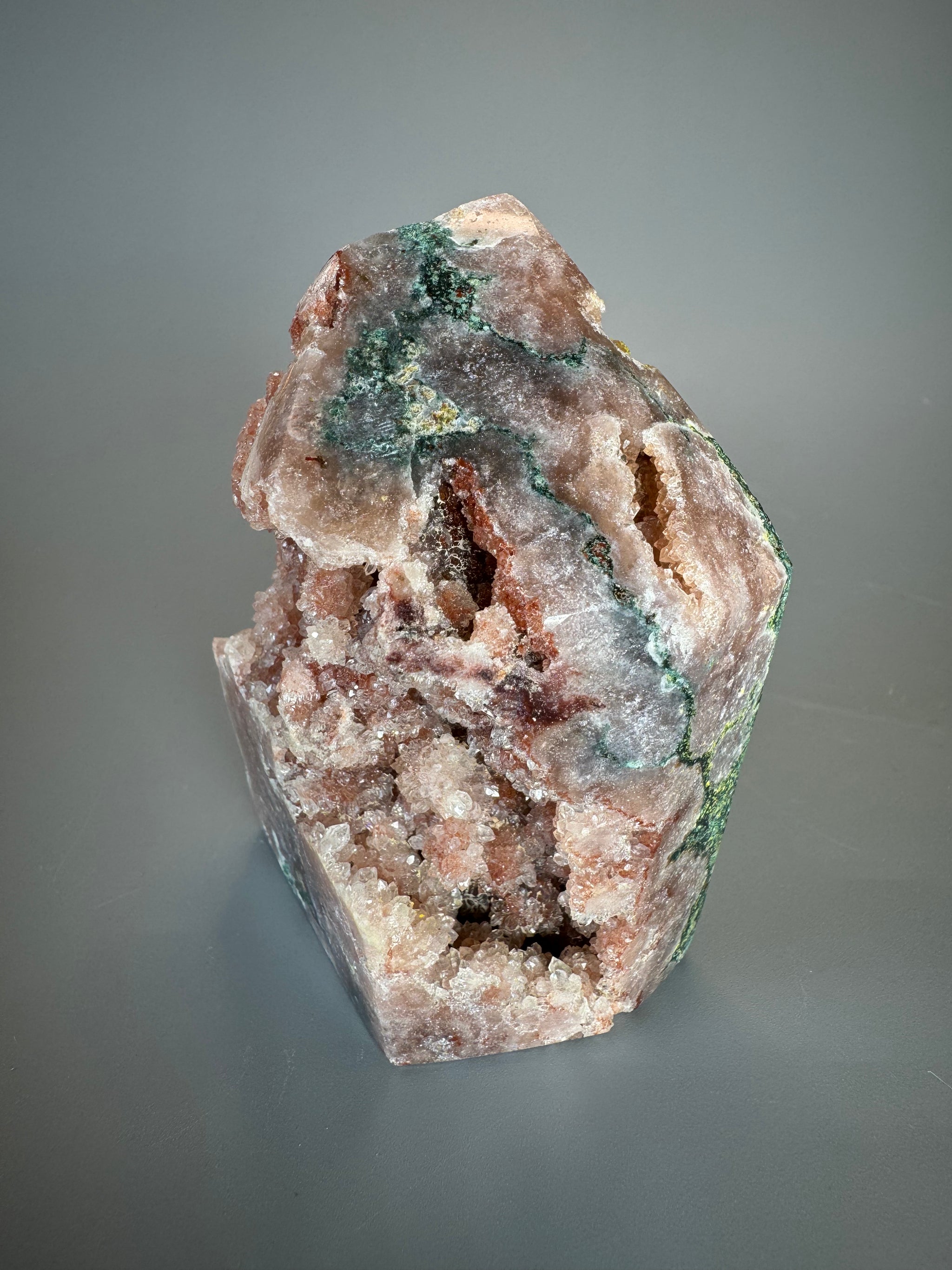 Pink Amethyst Spitze aus Brasilien – 9 cm, 492 g – zart & kraftvoll 💗