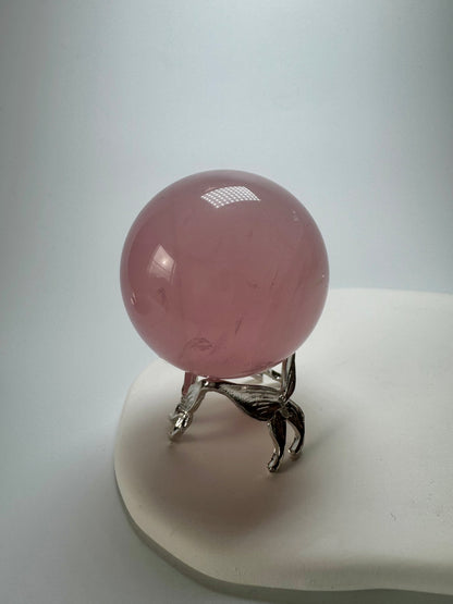 Jelly Rosenquarz Kugel 💞 - 4.6cm, 141g