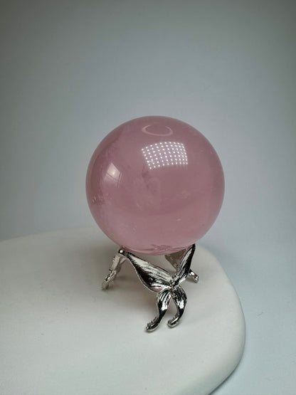 Jelly Rosenquarz Kugel 💞 - 4.6cm, 141g
