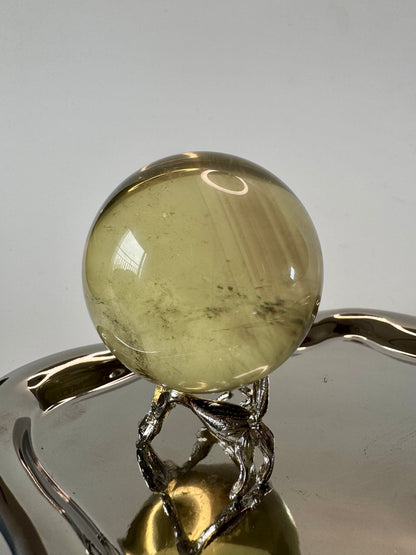 Wunderschöne Phantom Citrin Kugel (extra klar) 💛 - 5.1cm, 193g