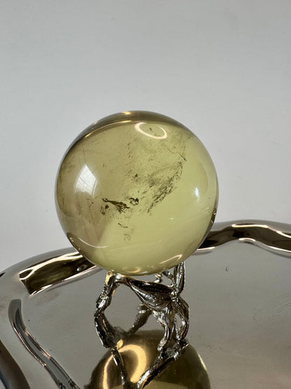 Wunderschöne Phantom Citrin Kugel (extra klar) 💛 - 5.1cm, 193g