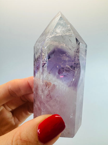 Améthyste fantôme (ultra claire) 💜 - 8,9 cm, 161 g