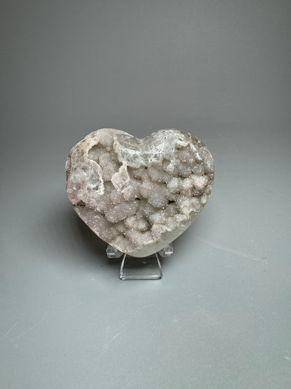 Zart rosa Rainbow Amethyst Herz - 7cm, 139g