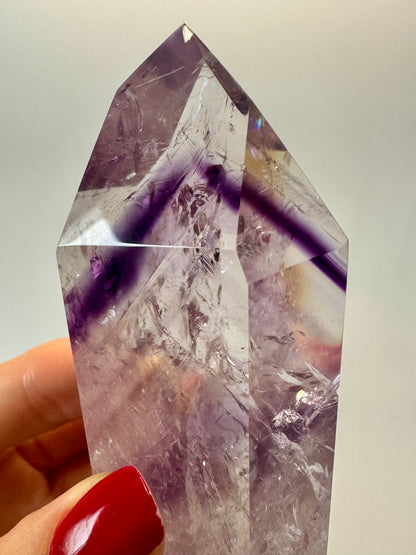 Améthyste fantôme (ultra claire) 💜 - 7,3 cm, 120 g