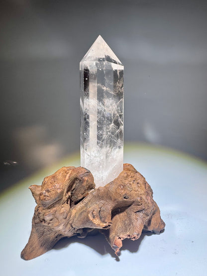 Extraklare Bergkristallspitze Kristall 16.5 cm aus Brasilien