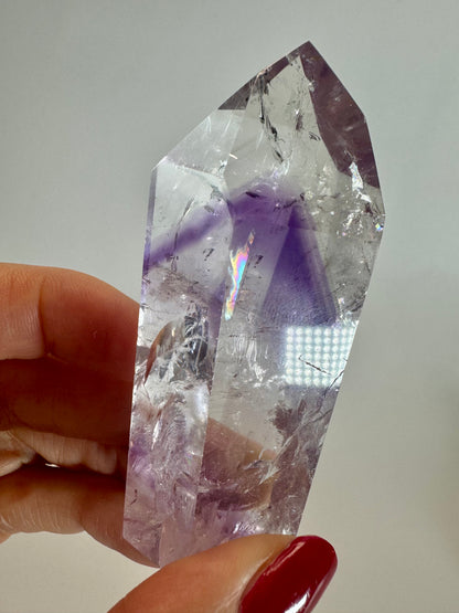 Améthyste fantôme (ultra claire) du Brésil 💜 - 7,5 cm, 80 g