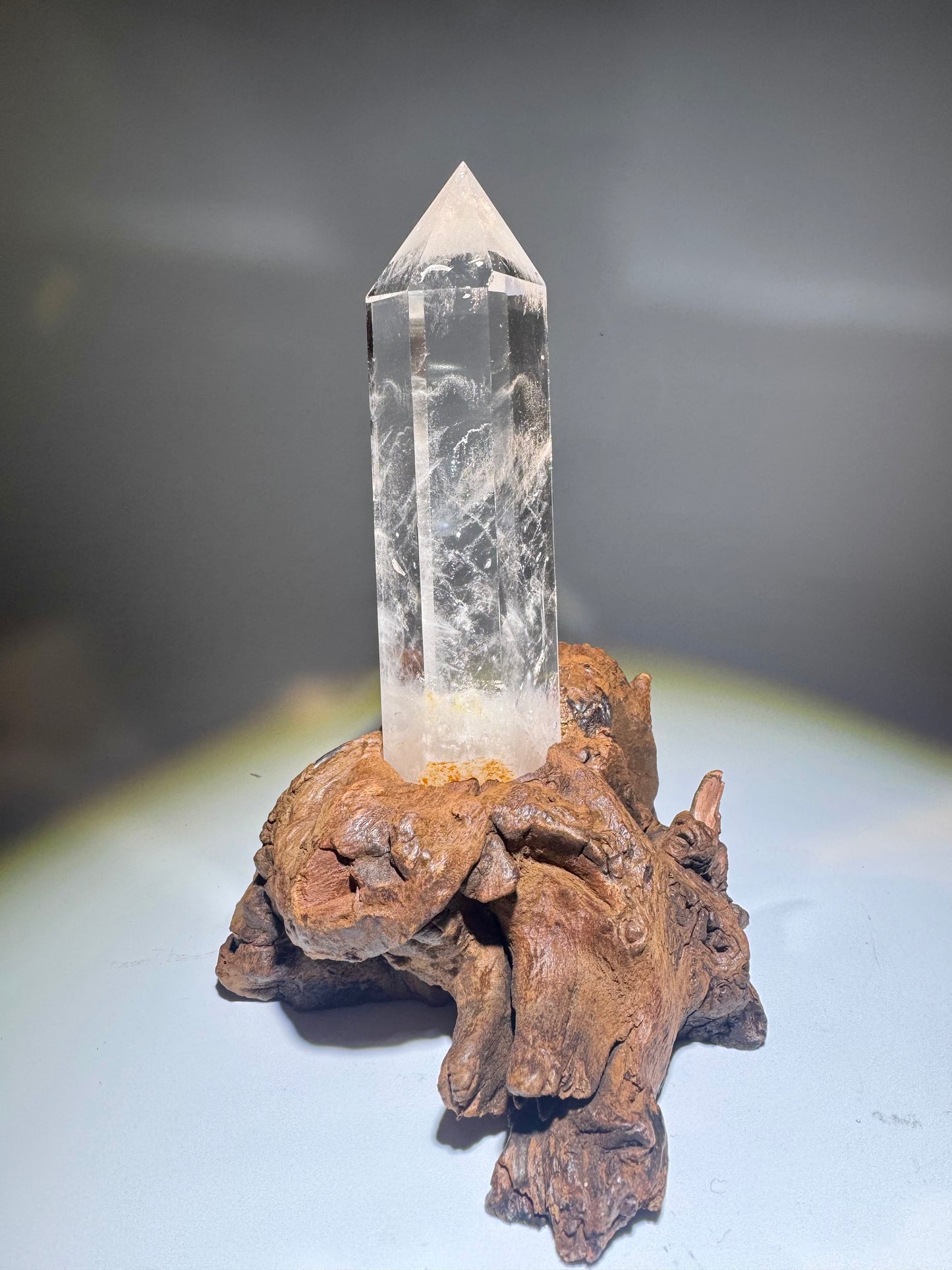 Extraklare Bergkristallspitze Kristall 16.5 cm aus Brasilien