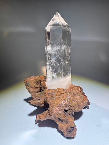 Extraklare Bergkristallspitze Kristall 16.5 cm aus Brasilien