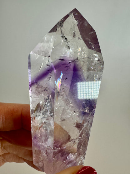 Améthyste fantôme (ultra claire) du Brésil 💜 - 7,5 cm, 80 g