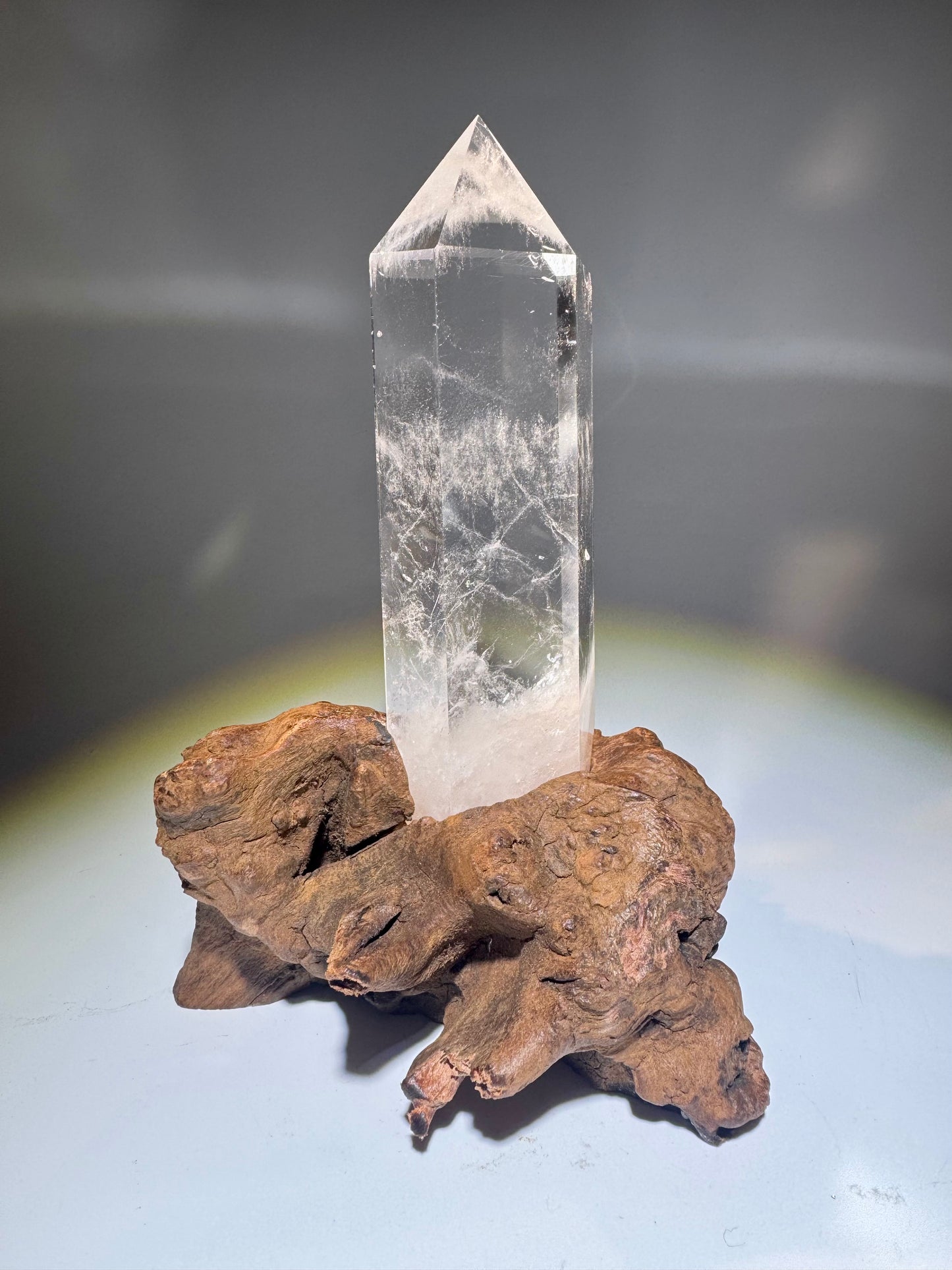 Extraklare Bergkristallspitze Kristall 16.5 cm aus Brasilien