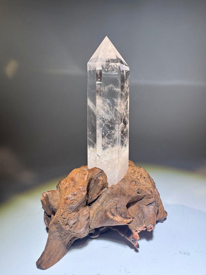 Extraklare Bergkristallspitze Kristall 16.5 cm aus Brasilien