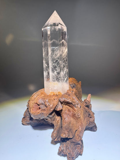 Extraklare Bergkristallspitze Kristall 16.5 cm aus Brasilien