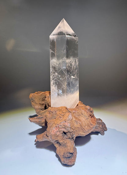 Extraklare Bergkristallspitze Kristall 16.5 cm aus Brasilien