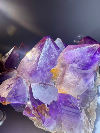 Kongo-Amethyst mit riesigen Spitzen – einzigartig & handverlesen