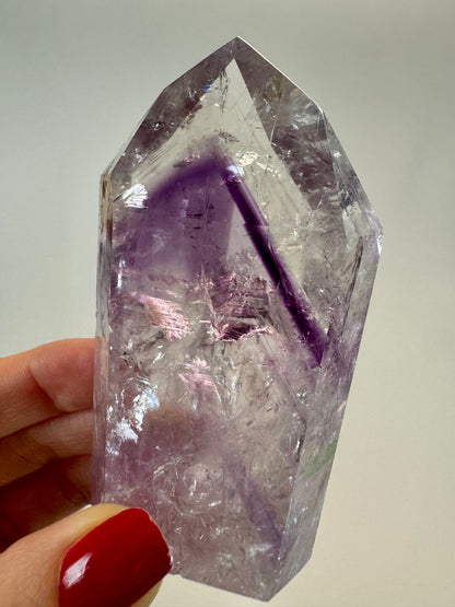 Améthyste fantôme (ultra claire) 💜 - 8,8 cm, 170 g