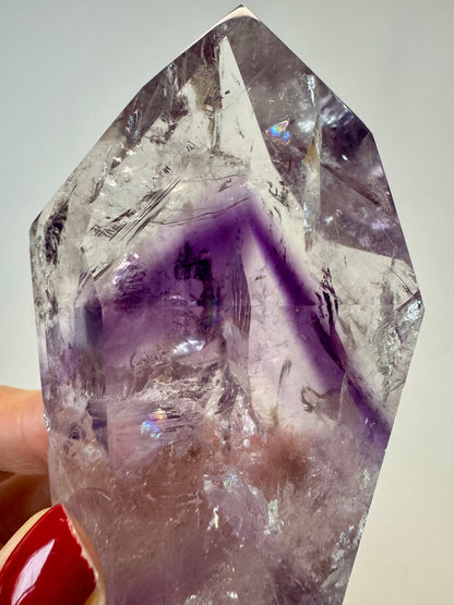 Améthyste fantôme (ultra claire) 💜 - 8,8 cm, 170 g
