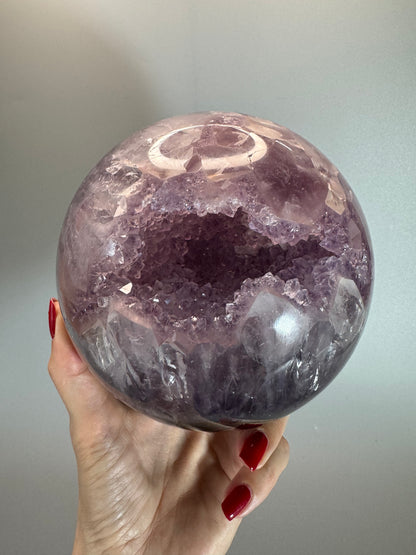 Amethyst Kugel Brasilien 12 cm – 3.19 kg | Sugary Kristallkugel, Extra Qualität 💜✨