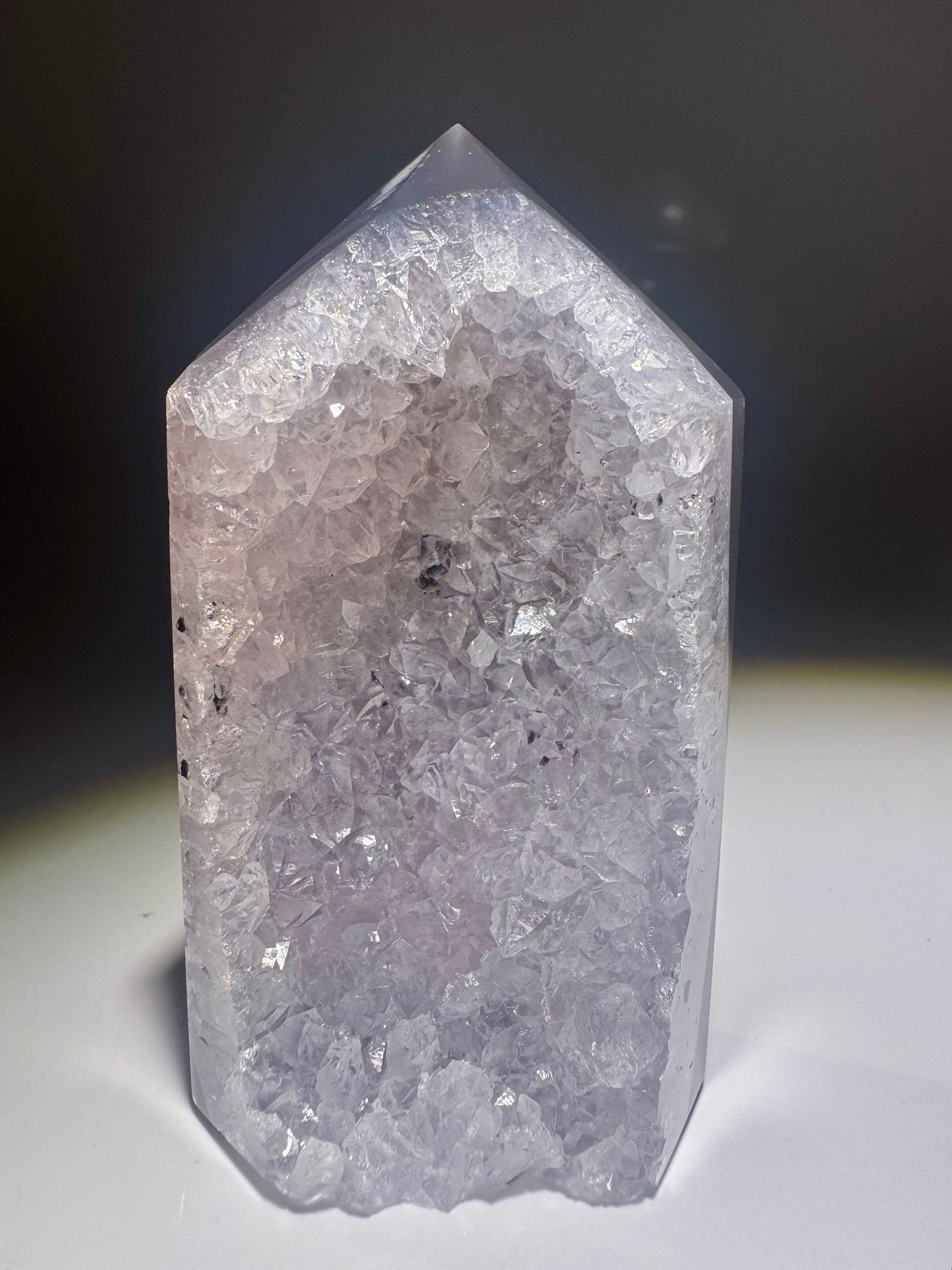 Achatspitze 8 cm 💎 funkelnd & naturbelassen aus Brasilien