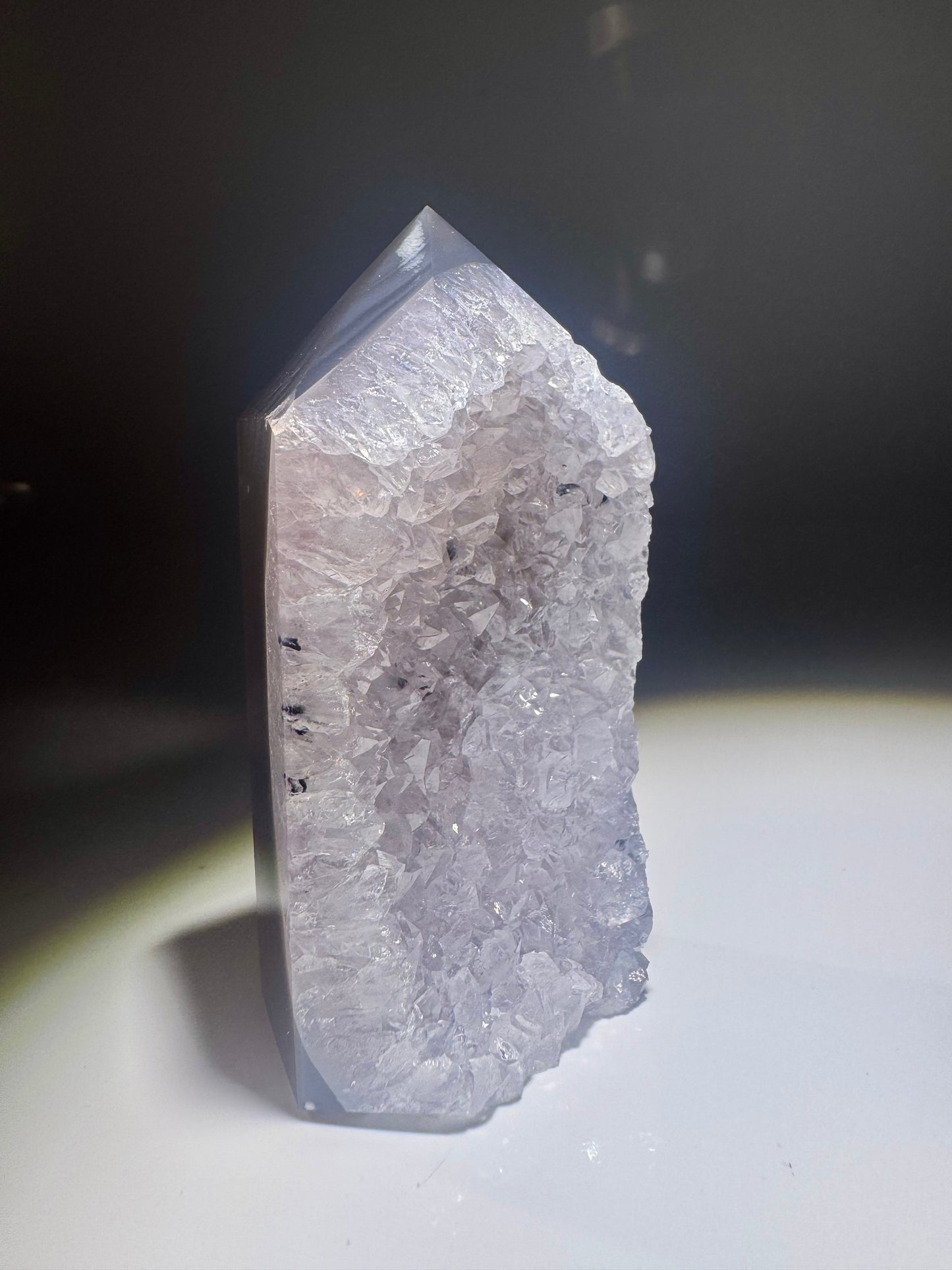 Achatspitze 8 cm 💎 funkelnd & naturbelassen aus Brasilien