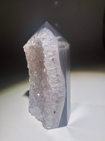 Achatspitze 8 cm 💎 funkelnd & naturbelassen aus Brasilien
