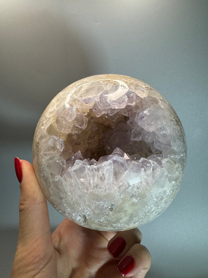 Pink Amethyst Kugel 11 cm – 1.74 kg | Seltene Rosa Kristallkugel 💕✨